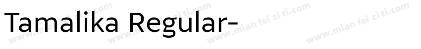 Tamalika Regular字体转换